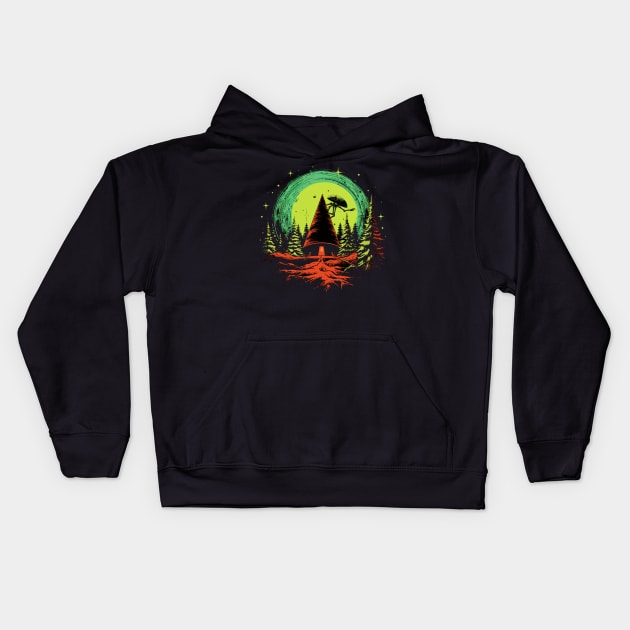 Cosmic Christmas Intruders Kids Hoodie by miskel